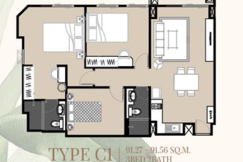Кондоминиум с 3 спальнями в Ян Наве, Бангкок, Таиланд № 160522 - фото 9