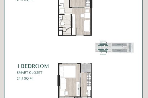 Condo à Bangkok, Thaïlande, 1 chambre  № 203572 - photo 13