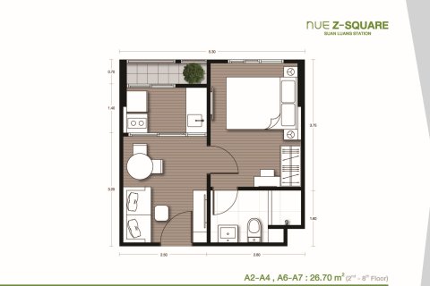 Condo à Bangkok, Thaïlande, 1 chambre № 203568 - photo 15