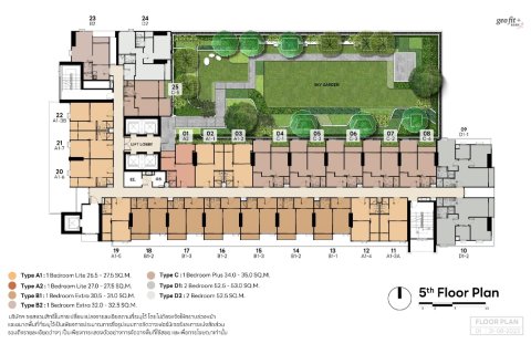 Condo à Bangkok, Thaïlande, 2 chambres  № 165066 - photo 24