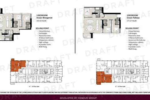 Condo à Pattaya, Thaïlande, 3 chambres  № 165358 - photo 11