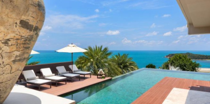Villa on Chaweng Beach, Ko Samui, Thailand 4 bedrooms № 194461