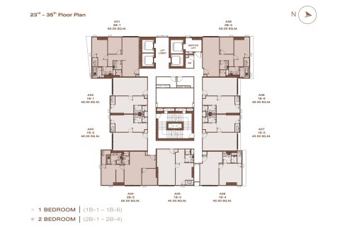 Condo à Bangkok, Thaïlande, 2 chambres № 166791 - photo 20