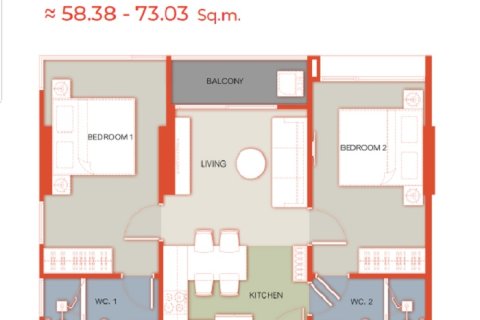 Condo in Phuket, Thailand, 2 bedrooms  № 165246 - photo 19