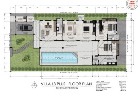 Villa in Hua Hin, Thailand 3 bedrooms № 169824 - photo 13