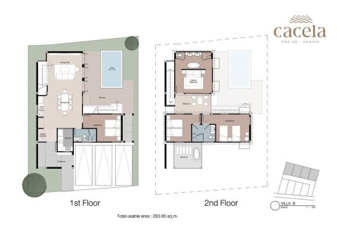 Вилла в Хуа Хине, Таиланд с 4 спальнями  № 169829 - фото 20