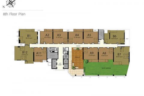 Студия в кондо в Клонг Тоэй, Бангкок, Таиланд № 137140 - фото 15