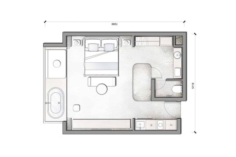 Condo à Kamala, Thaïlande, 1 chambre  № 166753 - photo 21