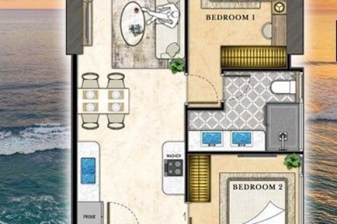 Condo à Pattaya, Thaïlande, 2 chambres  № 171292 - photo 15