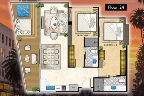 Condo à Pattaya, Thaïlande, 2 chambres  № 171292 - photo 11