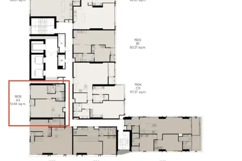 Студия в кондо в Банг Раке, Бангкок, Таиланд № 153581 - фото 1