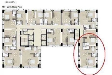 Кондоминиум с 2 спальнями в Ваттхане, Бангкок, Таиланд № 133884 - фото 18