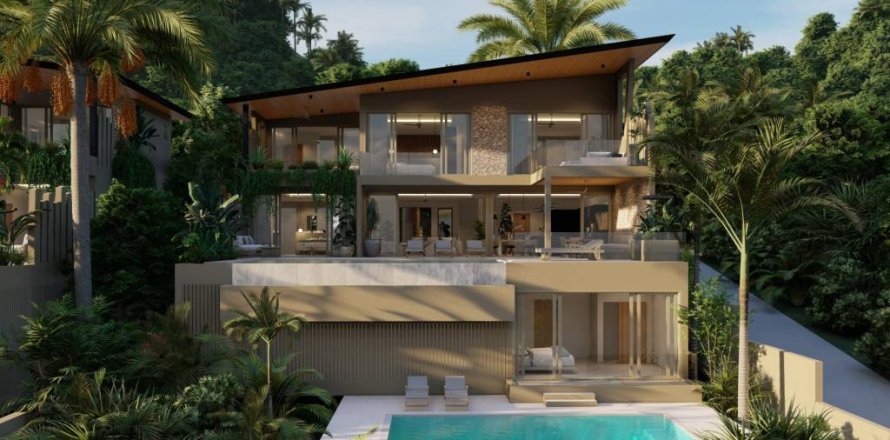 Villa à Ko Samui, Thaïlande 4 chambres № 146990