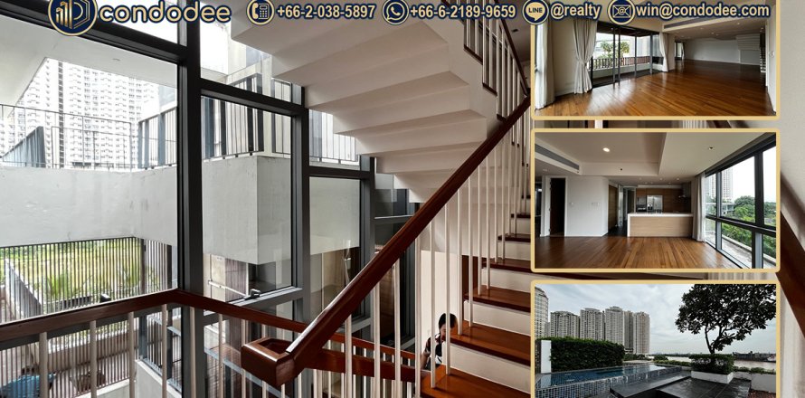 Condo in Yan Nawa, Bangkok, Thailand, 3 bedrooms № 201280
