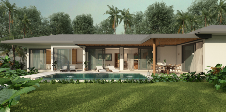 Вилла в Самуи, Таиланд с 3 спальнями  № 164177