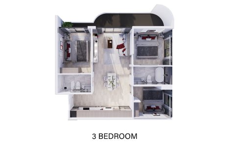 Condo sur Nai Harn Beach, Thaïlande, 3 chambres  № 165330 - photo 23