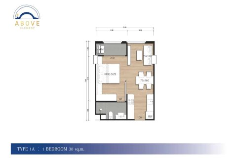 Кондоминиум с 1 спальней в Банг Тао, Таиланд № 166654 - фото 25