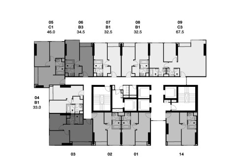 Condo à Bangkok, Thaïlande, 2 chambres  № 166944 - photo 9