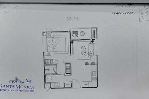 Квартира в Паттайе, Таиланд с 2 комнатами  № 164951