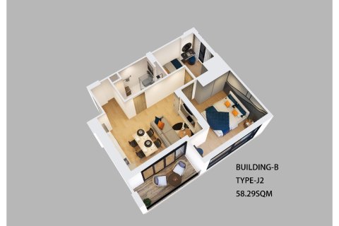 Condo à Phuket, Thaïlande, 2 chambres  № 165286 - photo 15