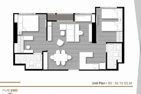 Condo à Bangkok, Thaïlande, 2 chambres  № 166619 - photo 11