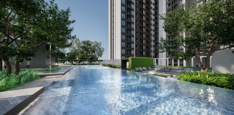 Condo à Bangkok, Thaïlande, 1 chambre  № 166621