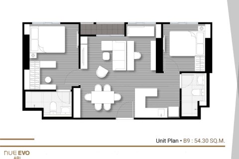 Condo à Bangkok, Thaïlande, 2 chambres  № 166617 - photo 12