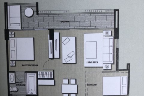 Condo à Pak Chong, Thaïlande, 2 chambres  № 159513 - photo 9