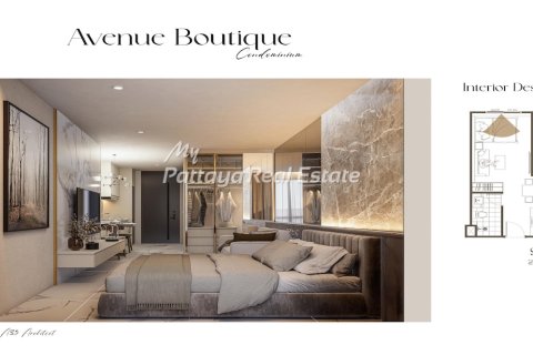 Studio dans le Condo à Pattaya, Thaïlande  № 161409 - photo 4
