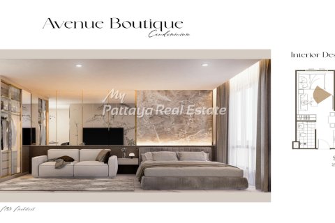 Studio dans le Condo à Pattaya, Thaïlande  № 161409 - photo 3