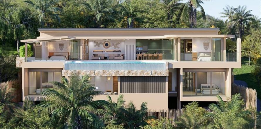 Villa à Ko Samui, Thaïlande 5 chambres № 157817