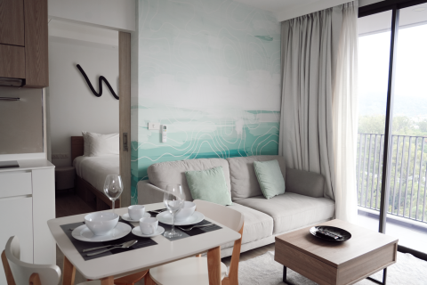 Condo à Phuket, Thaïlande, 2 chambres  № 144914 - photo 1