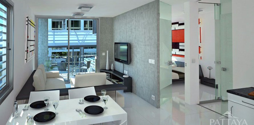 Condo à Pattaya, Thaïlande, 1 chambre № 204026