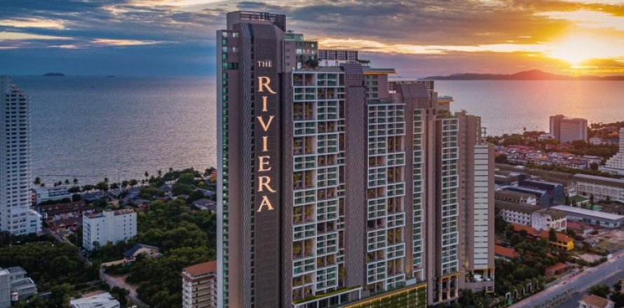 Condo à Pattaya, Thaïlande, 2 chambres à The Riviera Jomtien  № 146588