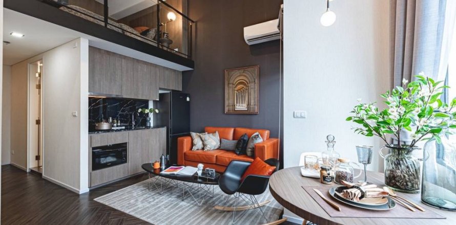 Дуплекс в Бангкоке, Таиланд с 1 спальней  № 114914