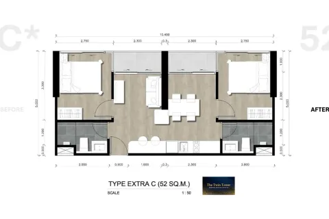 Condominio de 2 dormitorios en Jomtien Beach, Pattaya, Tailandia № 210703 - foto 28