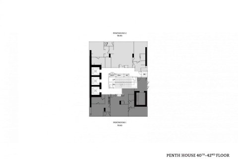 Condo à Bangkok, Thaïlande, 2 chambres  № 166263 - photo 7