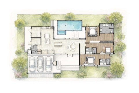 Villa in Bang Lamung, Thailand 4 bedrooms № 233688 - photo 24