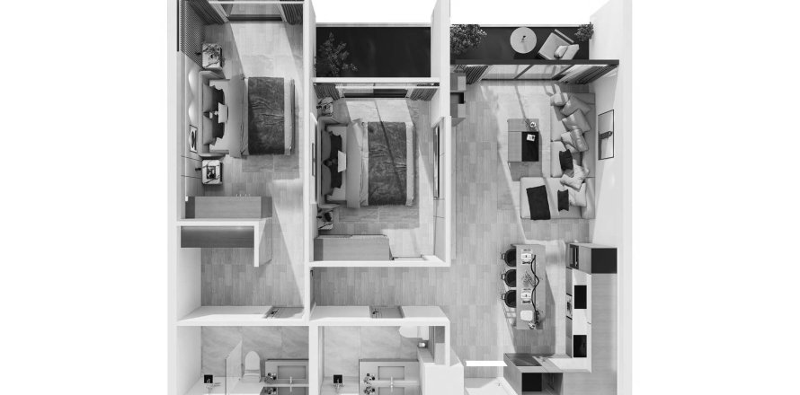 Hors-plan Wallaya Residence Nai Harn à Phuket, Thaïlande № 161055 - photo 1