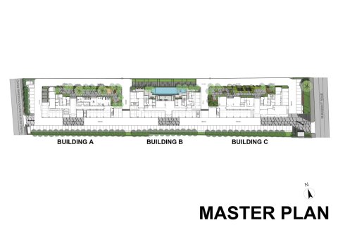 Condo à Bangkok, Thaïlande, 2 chambres  № 166342 - photo 23