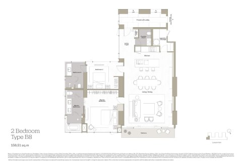 Condo à Bangkok, Thaïlande, 2 chambres  № 166340 - photo 6