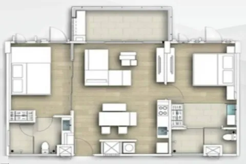 Condo in Hua Hin, Thailand, 2 bedrooms  № 157241 - photo 21