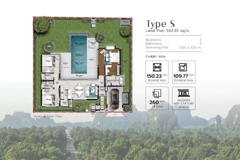 Вилла в Ао-Нанге, Таиланд с 3 спальнями № 170159 - фото 22