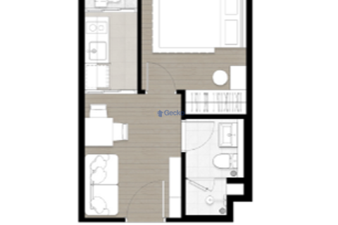 Condominio de 1 dormitorio en Pattaya, Tailandia № 209357 - foto 11