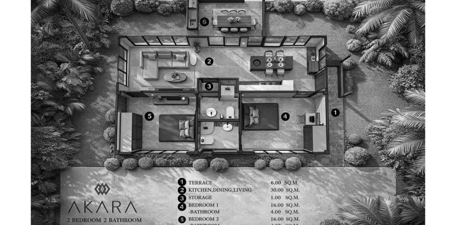 Off-plan AKARA Golden Section in Phuket, Thailand № 162858 - photo 1