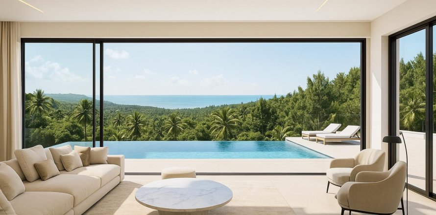 Дом в Самуи, Таиланд с 4 спальнями  № 144632