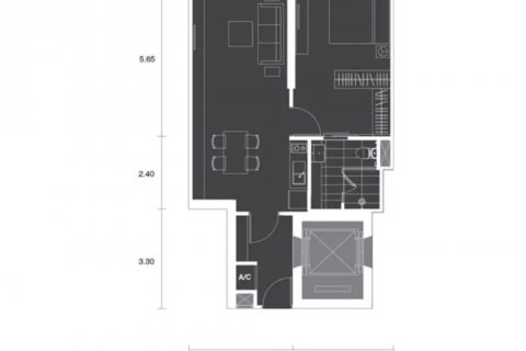 Кондоминиум с 1 спальней в Патхум Ване, Бангкок, Таиланд № 133804 - фото 8