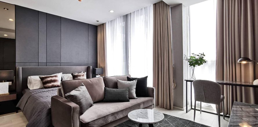 Studio in the Condo in Pathum Wan, Bangkok, Thailand  № 158687