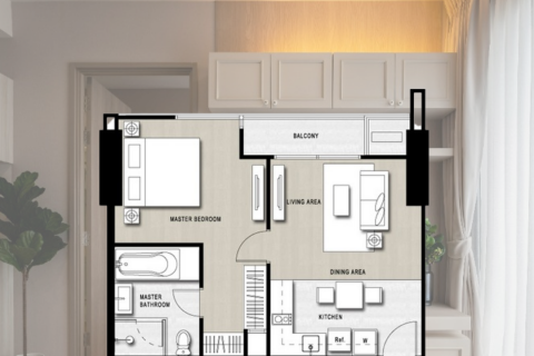 Condo à Bangkok, Thaïlande, 1 chambre  № 143075 - photo 15