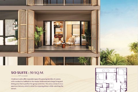 Кондоминиум с 2 спальнями в Пхукете, Таиланд № 169250 - фото 2